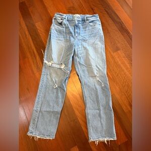 90's Straight Abercrombie & Fitch Light Blue Ultra High Rise Jeans
